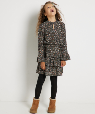 ruche jurkje all-over print