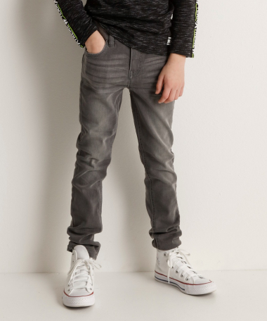 Skinny fit jogg jeans (grijs)