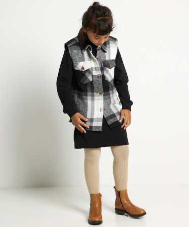 ruitjes gilet flanel