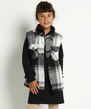 ruitjes gilet flanel