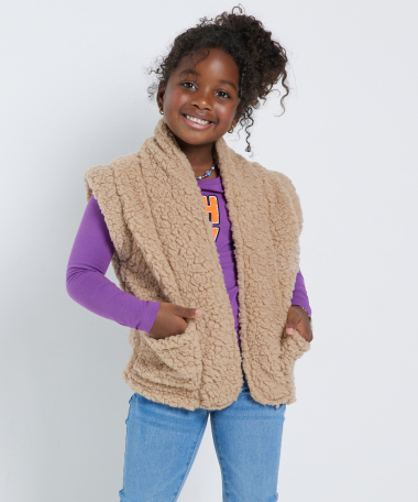 teddy gilet