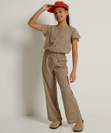 wijde jumpsuit stippendessin