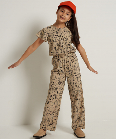 wijde jumpsuit stippendessin