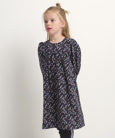 Wijde jurk met bloemenprint