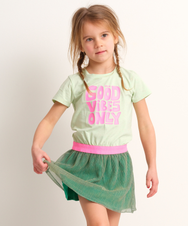 trendy jurk met spikkels