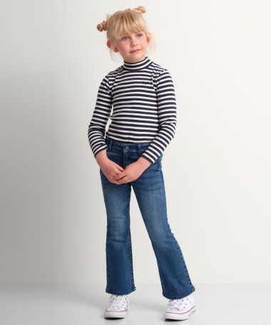 Flared fit jeans (blauw)