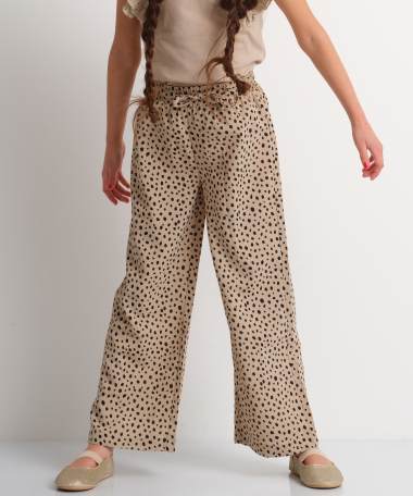 wide fit broek stippendessin
