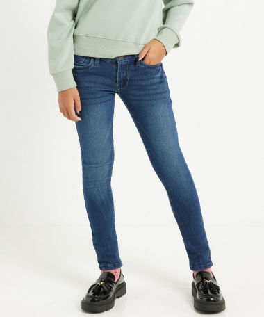 Skinny fit stretch jeans (donker)