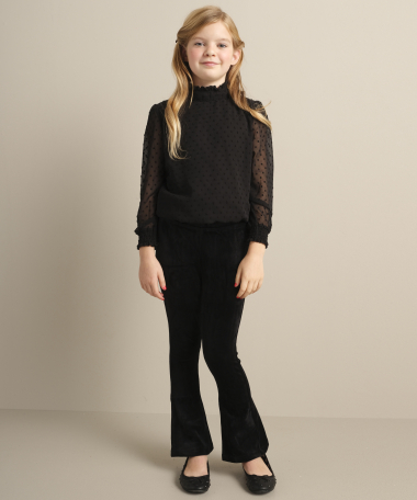 Flared fit velours