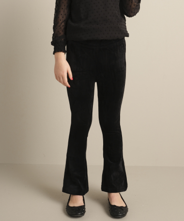 Flared fit velours
