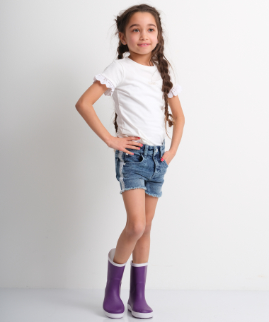 stretch denim short kant