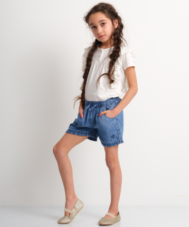 short met denimlook