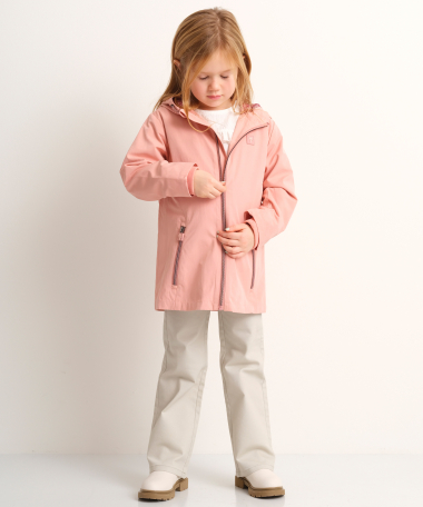 roze parka jas