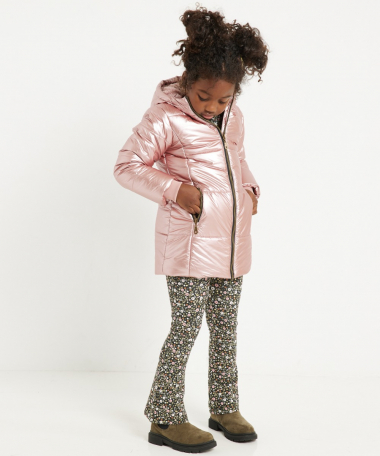 glimmende jas roze