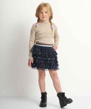 Tule rokje met stippenprint