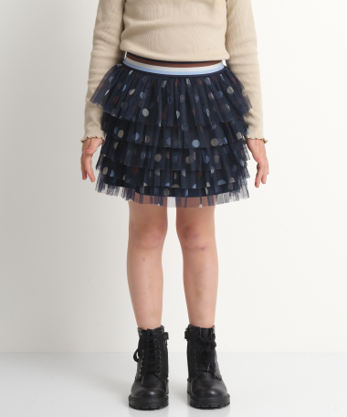 Tule rokje met stippenprint