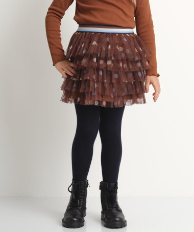 Tule rokje met stippenprint