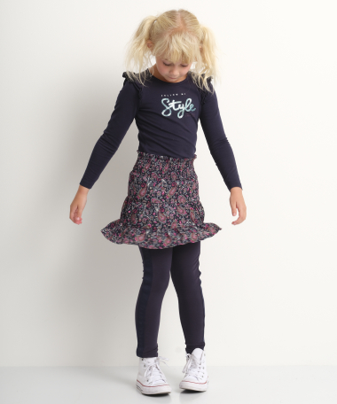 Rok met all-over paisleyprint