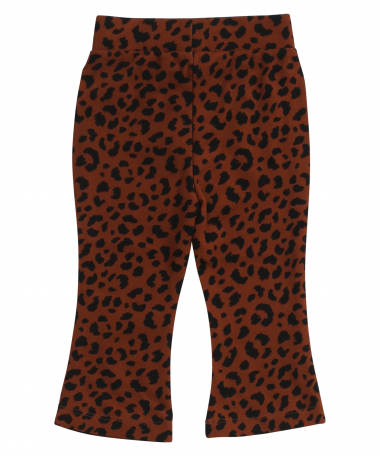 flared broek panterprint