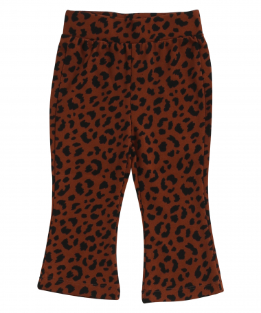 flared broek panterprint