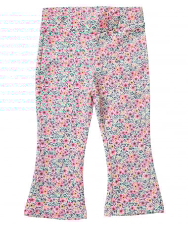 flared fit broek bloemen