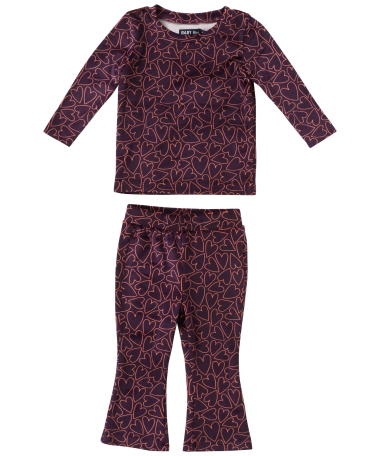 velvet broek met print