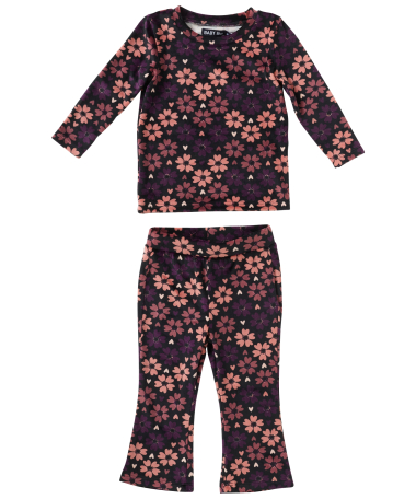 velvet broek met print