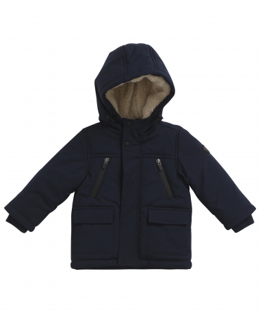 blauwe parka jasje