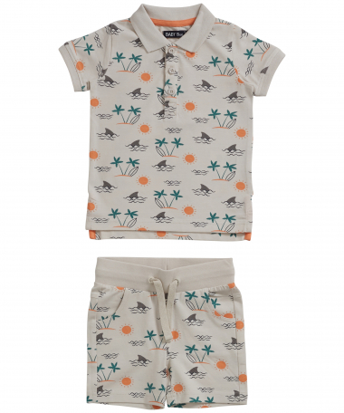 baby set: polo + bermuda