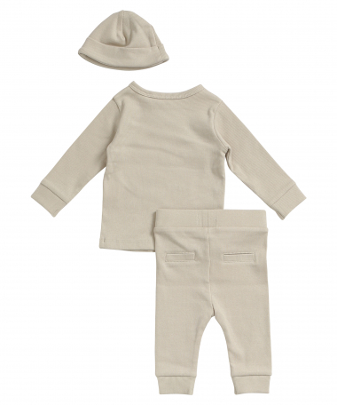 3-pack newborn set beige