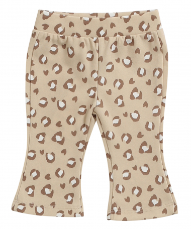 flared broekje panterprint