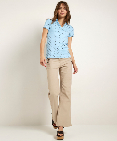 basic polo palmboomprint