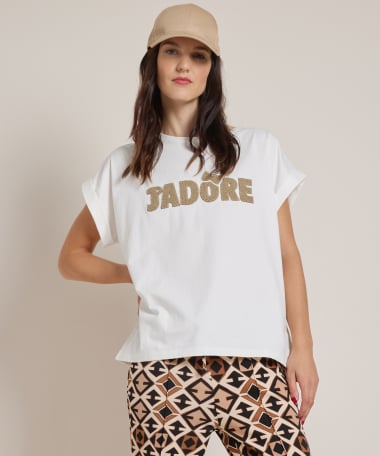 t-shirt boucle j'adore