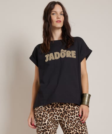 t-shirt boucle j'adore
