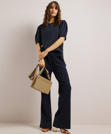 plooimouw t-shirt structuur