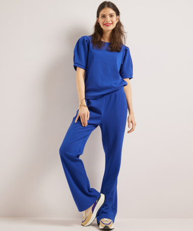 plooimouw t-shirt structuur