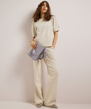 plooimouw t-shirt structuur