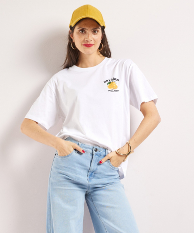 t-shirt oranges backprint