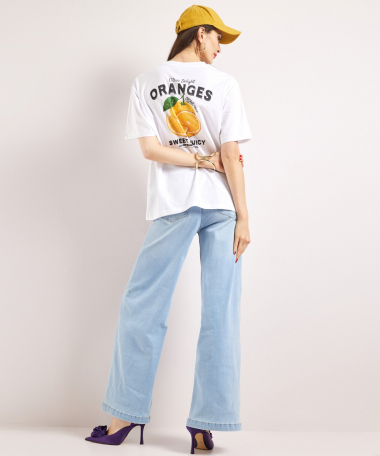 t-shirt oranges backprint