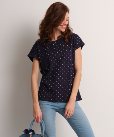 t-shirt met palmboomprint