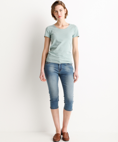 basic t-shirt jersey mintgroen