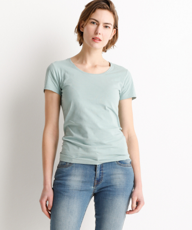 basic t-shirt jersey mintgroen