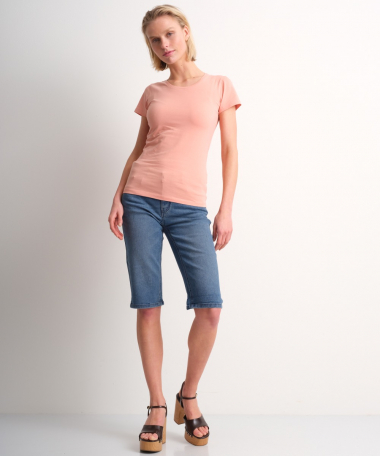 basic t-shirt jersey roze