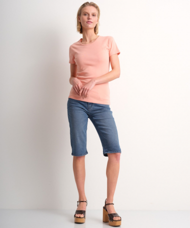 basic t-shirt katoen roze