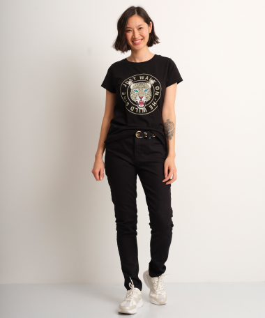 t-shirt met tijgeropdruk