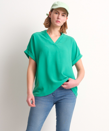 uni t-shirt trendy hals