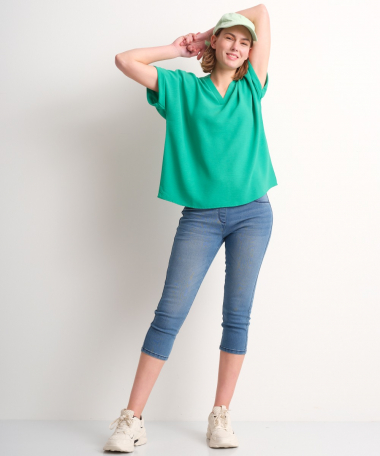 uni t-shirt trendy hals