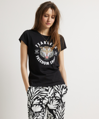 jersey t-shirt frontprint tijger