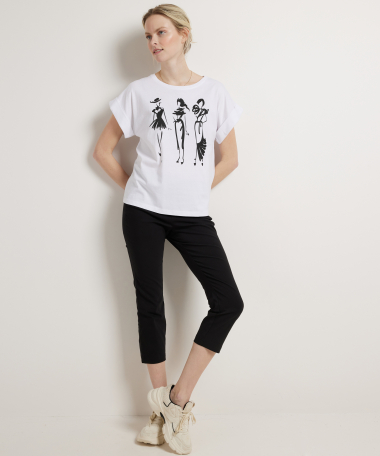 t-shirt dames frontprint