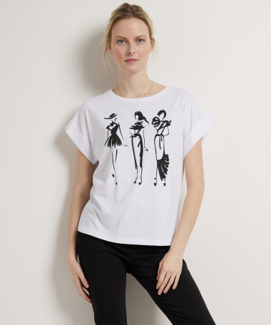 t-shirt dames frontprint